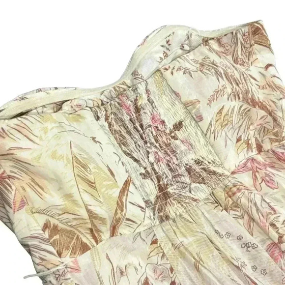 Bohemian Strapless Maxi Dress By Anthropologie - UK 12 US 8 EU 40 Floral Flowy - Picture 8 of 8